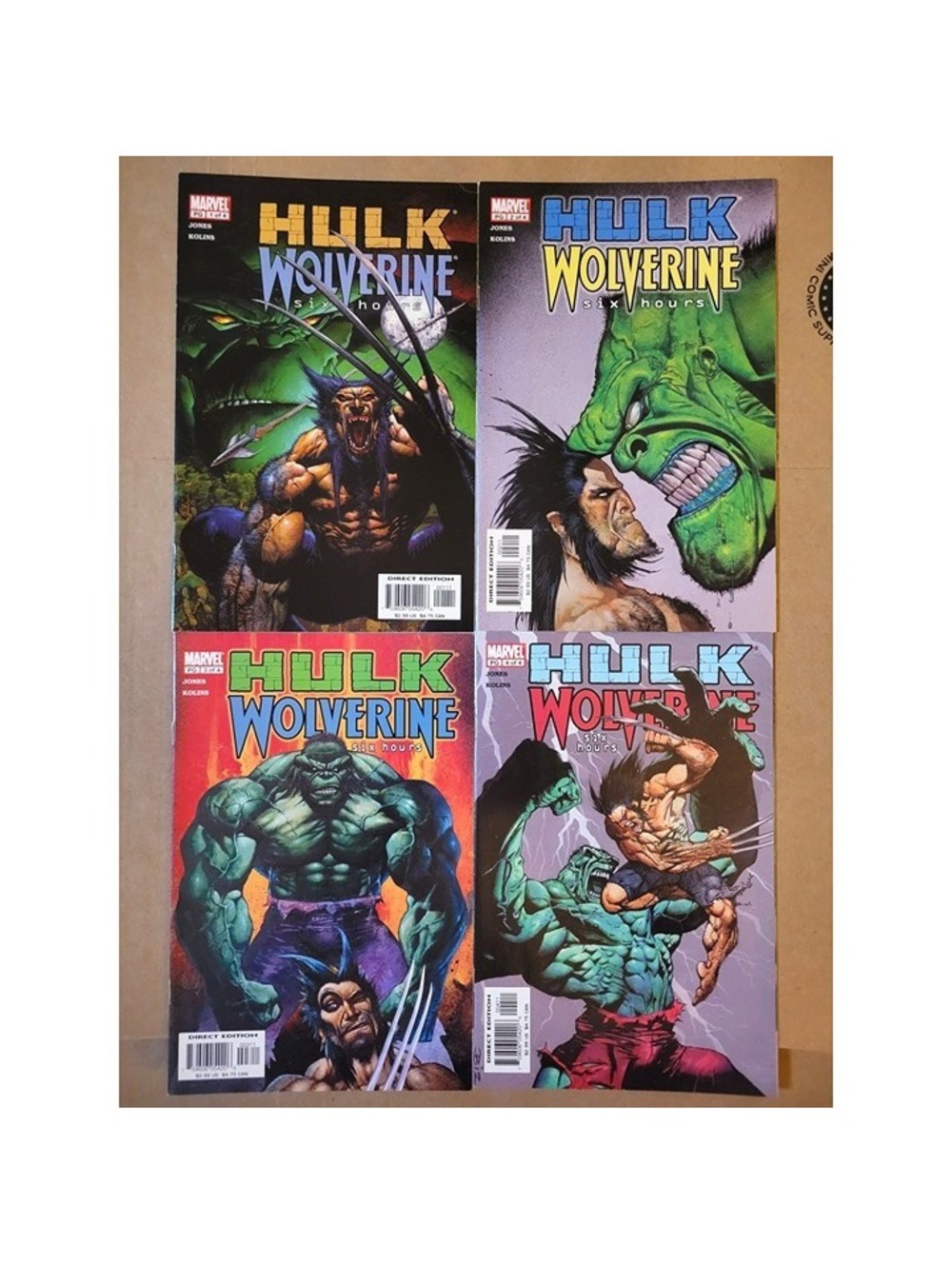 Hulk Wolverine Six Hours 1-4 (2003) Marvel Comics Complete Set VF/NM **LOOK**